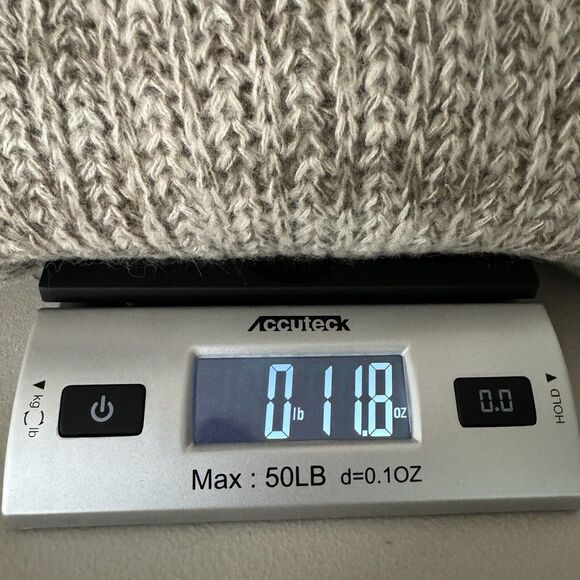 Fenn Wright Manson Women's Turtleneck Tunic Sweater M Gray Taupe Wool Blend Cozy - Picture 11 of 11